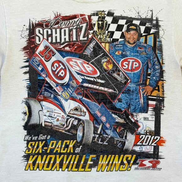 2012 Donny Schatz Siz-Time Knoxville Nationals Champion Sprint Car T-Shirt Small - Picture 3 of 9